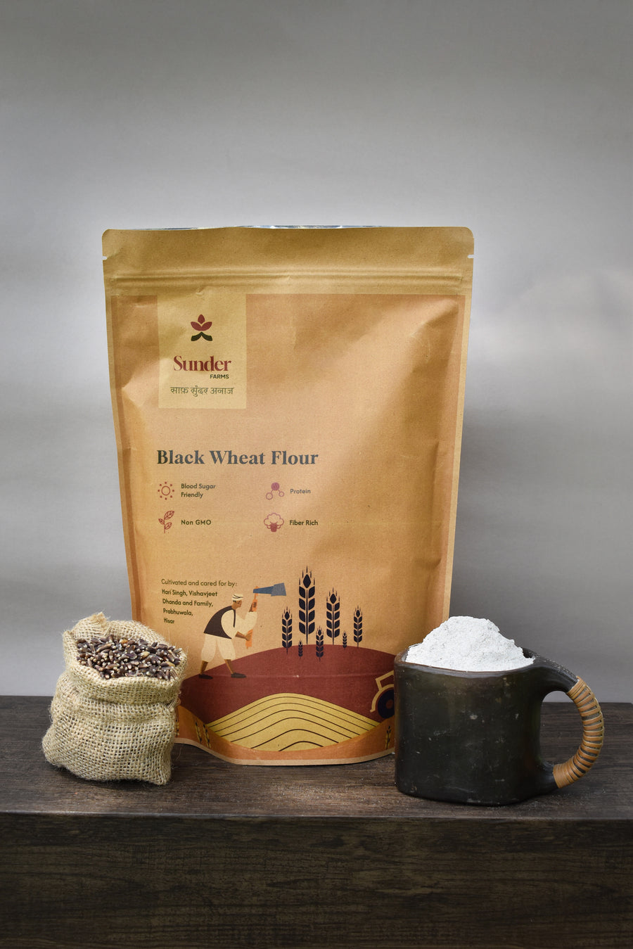 Black Wheat Flour (Kala Gehun Aata)