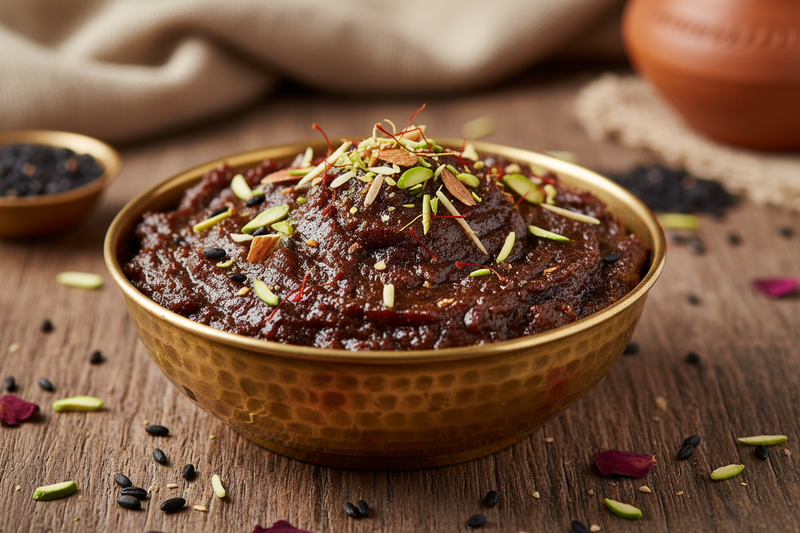 Black Wheat Halwa